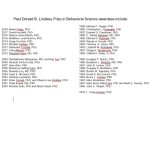 Past Lindsley Prize Winners